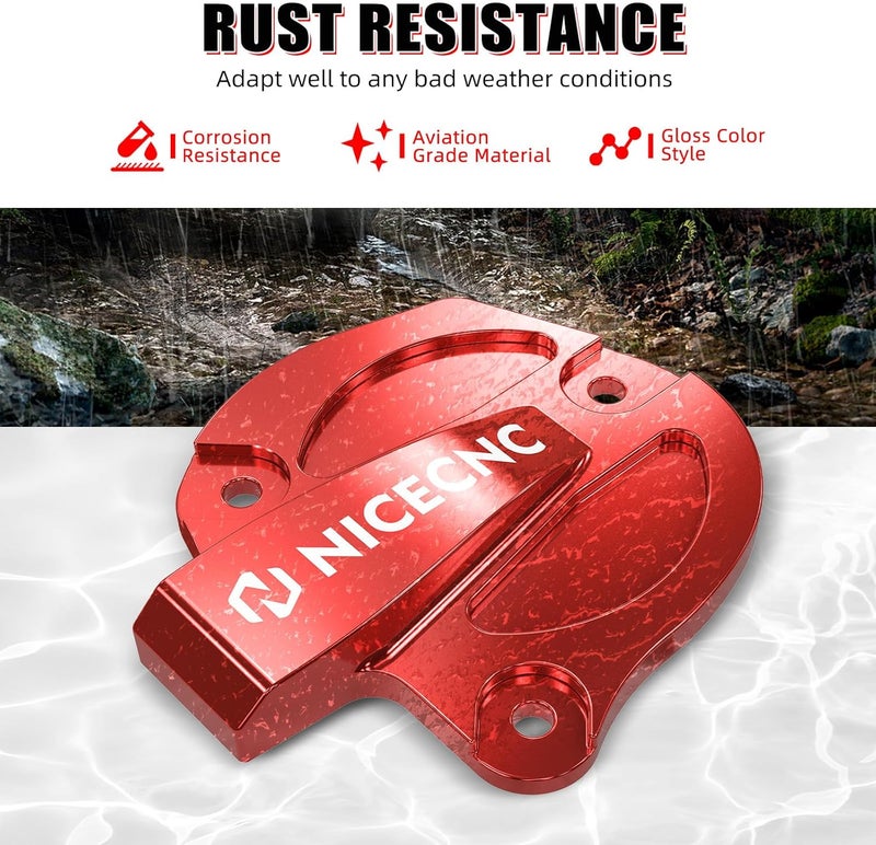 NICECNC Red Saving System Cover Guard Protector Compatible with Yamaha Raptor 700 YFM700 2013 2015-2026, Raptor 700R YFM700R 2009 2011-2026, See Fitments - Image 3