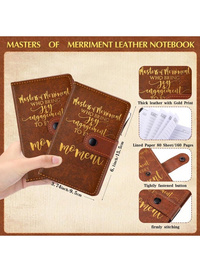 Tinlade 10 Set Activity Professionals Week Gift Bulk A6 Leather Inspirational Notebooks with Motivational Bamboo Pens Employee Appreciation Gifts Thank You for Activity Director Team Coworker Student - Image 2