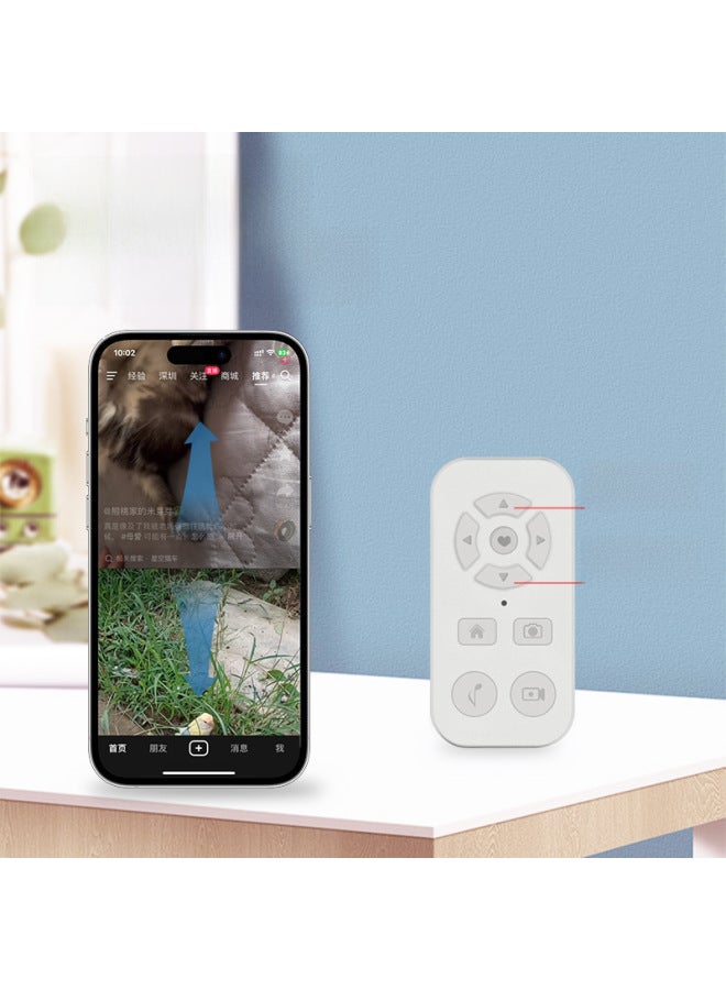 Neutral New Nine-key Mobile Phone Automatic Thumbs-up Short Video Brush Video Photo Chasing Drama E-book Flip Bluetooth Remote Control - Image 4