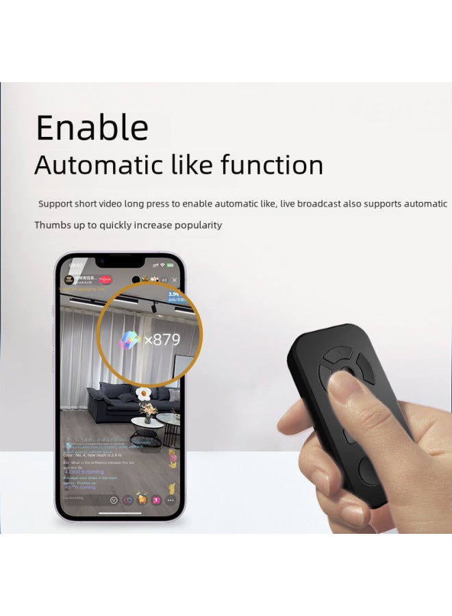 Neutral New Nine-key Mobile Phone Automatic Thumbs-up Short Video Brush Video Photo Chasing Drama E-book Flip Bluetooth Remote Control - Image 3