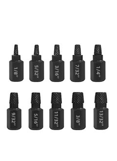Damaged Bolt Extractor Kit, 10 Pcs Heavy-Duty Screw and Bolt Extractor Drill Bit Set, Hex Head Bolt Extractor Set, Easy Removal of Rusty and Broken Bolts for Automobile Repair