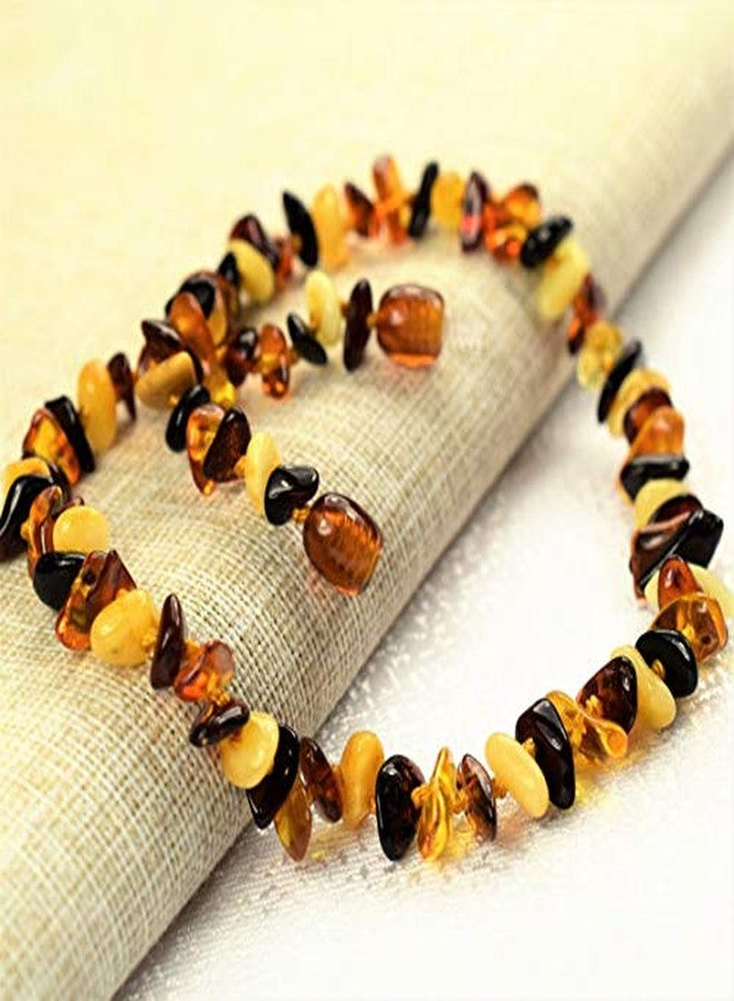 Amber-Touch RAW Baltic Amber Necklace - Natural Amber from Baltic Region, Genuine Amber (13in.) (K) - Image 5