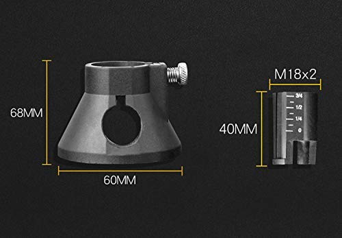 DIY Crafts DIY Crafts Pack Of 3 Pcs Black Electric Grindering Locator Twist Nose Cap DIY Tools For Drill Horn Cap Polishing Carving Dedicated Tools Grindering Power AccePack Of 3 Pcs Black  - Image 2