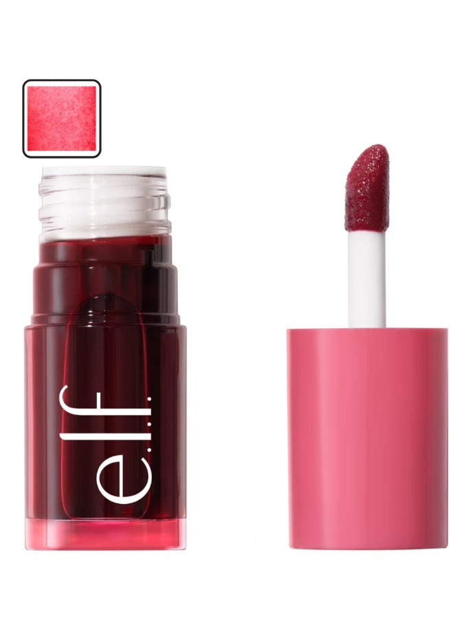 elf Sheer For It Blush Tint - Buildable Stain For Lips + Cheek,Left On Red - Image 1