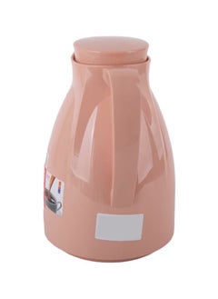 Valk Vacuum Flask With Double Wall Glass 1.0 Liter  Wide Mouth With Anti-Leakage Cap Double Walled Travel Mug  Mocca Color  - Image 5