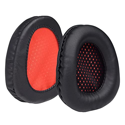 CONVELIFE SA-902 Earpads Replacement Protein Leather Memory Foam Ear Pads Cushion Cover Compatible with Sades SA-902 SA-903 SA-906 Headphones (Red) - Image 1