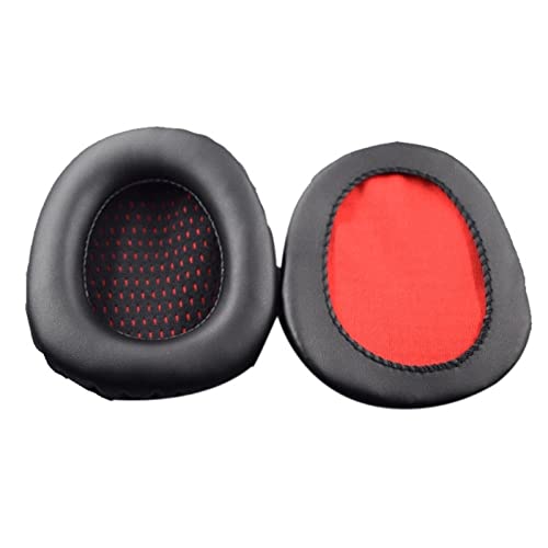 CONVELIFE SA-902 Earpads Replacement Protein Leather Memory Foam Ear Pads Cushion Cover Compatible with Sades SA-902 SA-903 SA-906 Headphones (Red) - Image 4