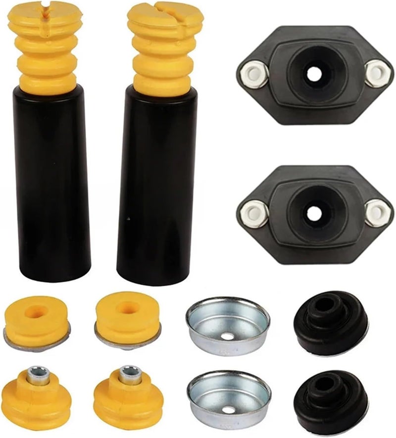 QASULER Car Rear Suspension Strut Bumper Shock Absorber Set - Image 1