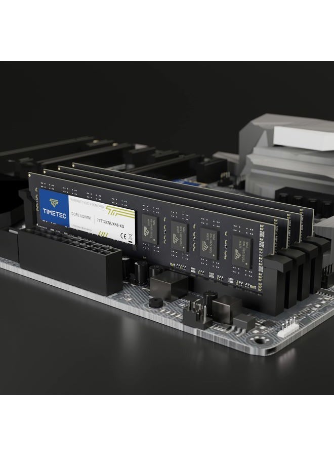 Timetec مجموعة بريميوم 32 جيجابايت (4x8 جيجابايت) DDR3L / DDR3 1600 ميجاهرتز (DDR3L-1600) PC3L-12800 / PC3-12800 غير ECC غير مخزن 1.35 فولت / 1.5 فولت CL11 2Rx8 مزدوج الرتبة 240 دبوس UDIMM ذاكرة كمبيوتر سطح المكتب RAM (SDRAM) ترقية - Image 5