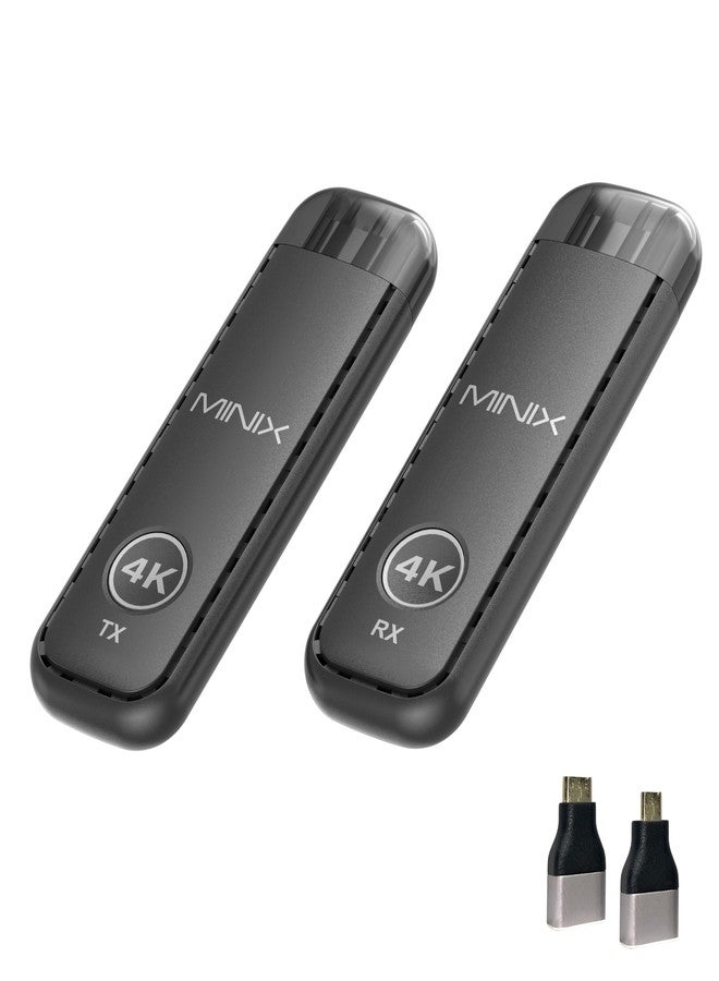 MINIX H4K Wireless HDMI Transmitter & Receiver 4K Decode 1080P@60Hz Plug & Play Dual-Band 5G+2.4G HDMI Extender 50m (164ft) Low Latency for Business Use, Streaming & Home Theatre Laptop/PC/TV - Image 1