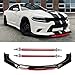 DREAMIZER Universal Front Bumper Lip Chin Spoiler Splitter Diffuser Protector Body Kit with Splitter Rod Compatible with Toyota Honda Accord Civic Nissan Mazda and More - Image 2
