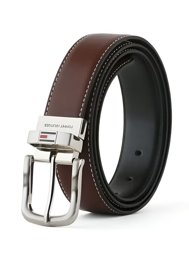 Tommy Hilfiger Plus Tommy Hilfiger Men's Reversible Leather Belt - 2-in-1  - Image 2