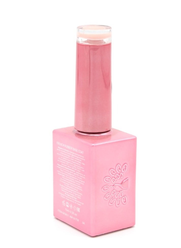 GLOBAL FASHION Professional - GLOBAL FASHION Professional French Rubber Base Coat 15ml: Long-Lasting, Durable, & Chip-Resistant Gel Nail Polish Base Coat for Manicure and Pedicure | (04) - Image 1