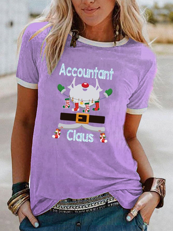 wish independent station animal flower pattern printed short-sleeved T-shirt for women - Image 5