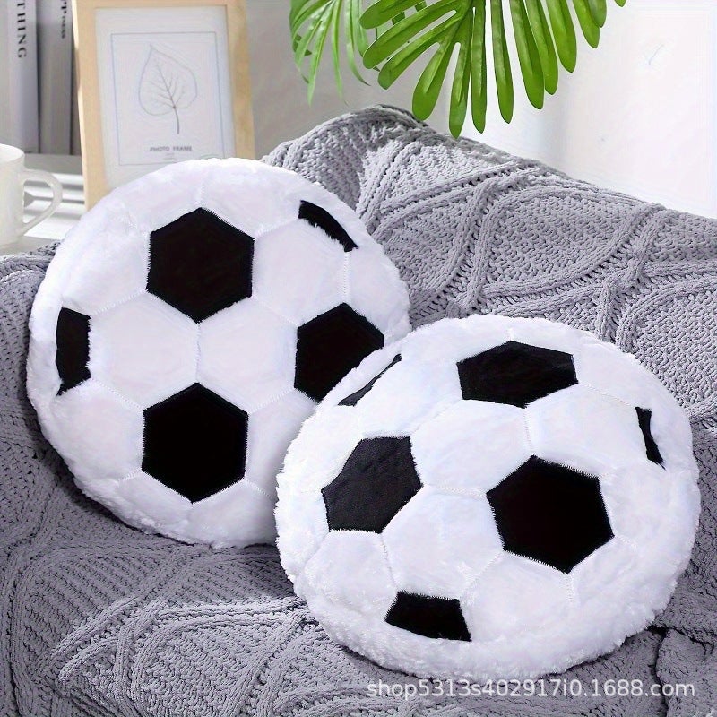 New Product Sports Pillow Fluffy Filled Football Plush Pillow Rugby Soft Filled Basketball Baseball - Image 3