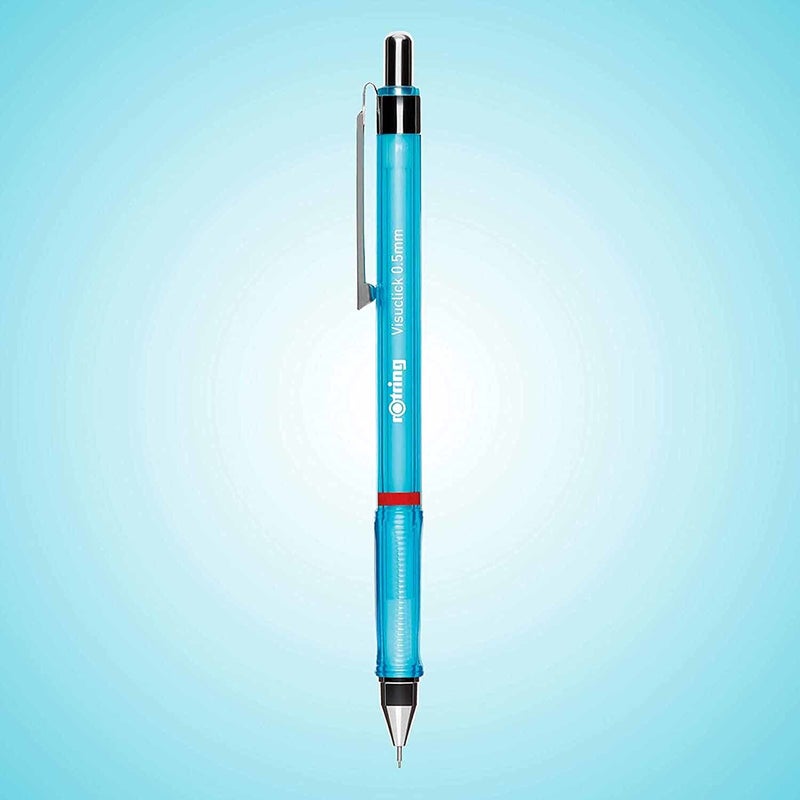 Rotring Visuclick 05mm Mechanical Pencils 2B Lead Orange Blue Barrel Total 2 Pieces - Image 3