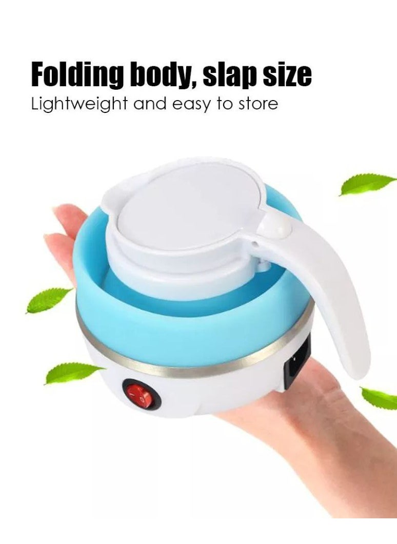 Electric silicone kettle, high quality healthy silicone, foldable, meaning you can take it in your bag anywhere, it automatically shuts off when the water boils