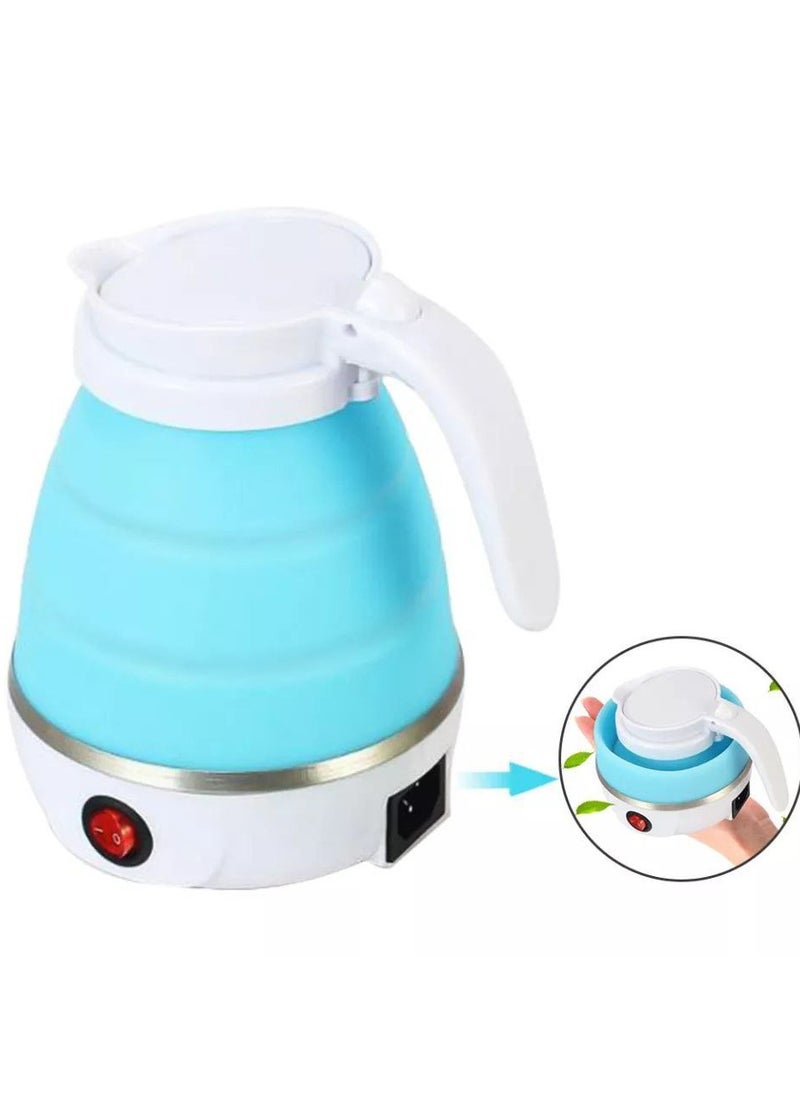 Electric silicone kettle, high quality healthy silicone, foldable, meaning you can take it in your bag anywhere, it automatically shuts off when the water boils