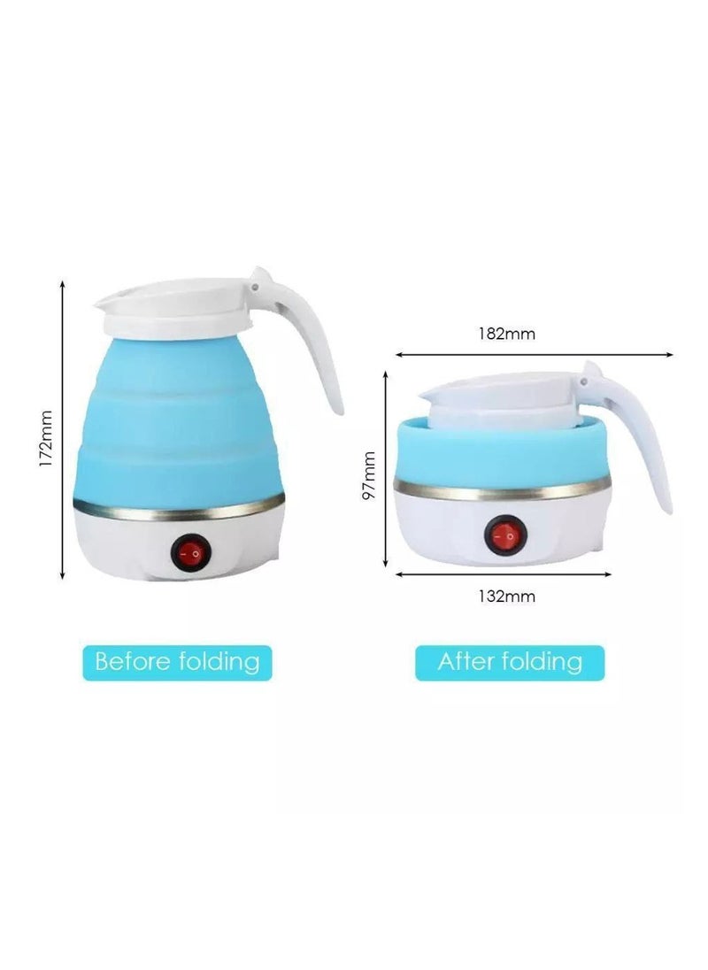 Electric silicone kettle, high quality healthy silicone, foldable, meaning you can take it in your bag anywhere, it automatically shuts off when the water boils