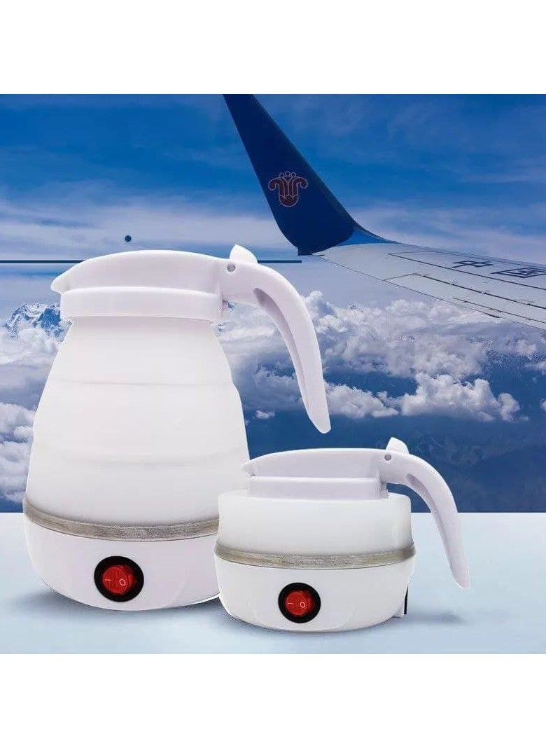 Electric silicone kettle, high quality healthy silicone, foldable, meaning you can take it in your bag anywhere, it automatically shuts off when the water boils