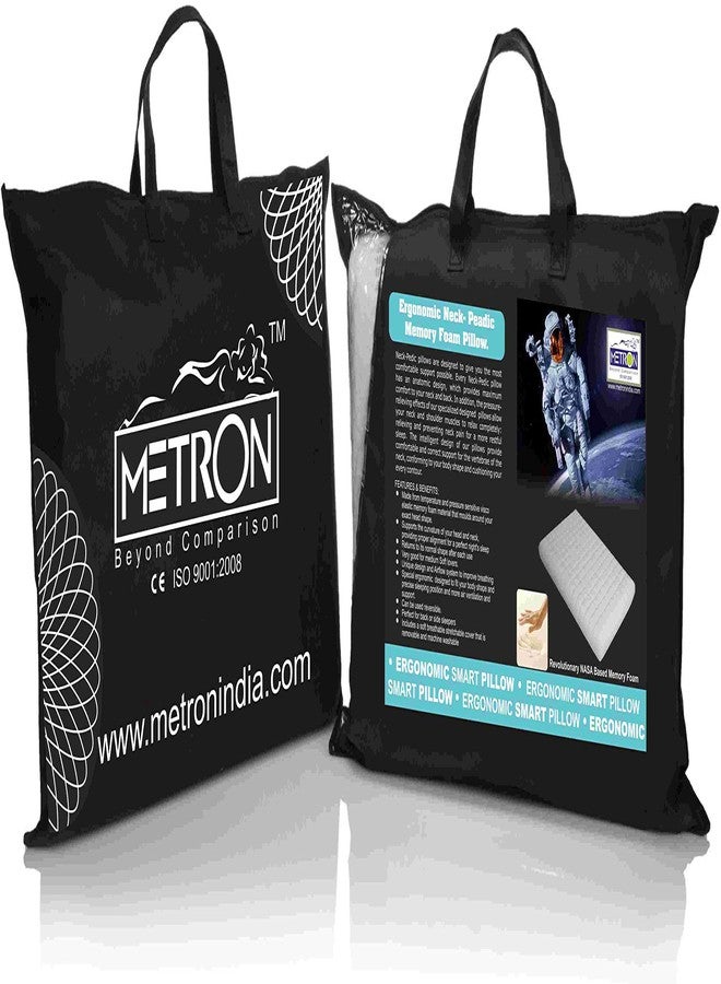 METRON-Cervical Pillow for Spondylitis Soft Supportive Memory Foam Contour Bed Pillow for Sleeping for Neck & Head Support - Image 2