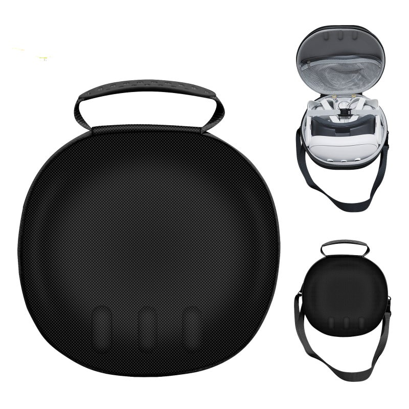 Oculus quest 3 VR Portable Zipper Storage Bag VR Helmet Handle Portable Crossbody Zipper Protection Bag Black - Image 1