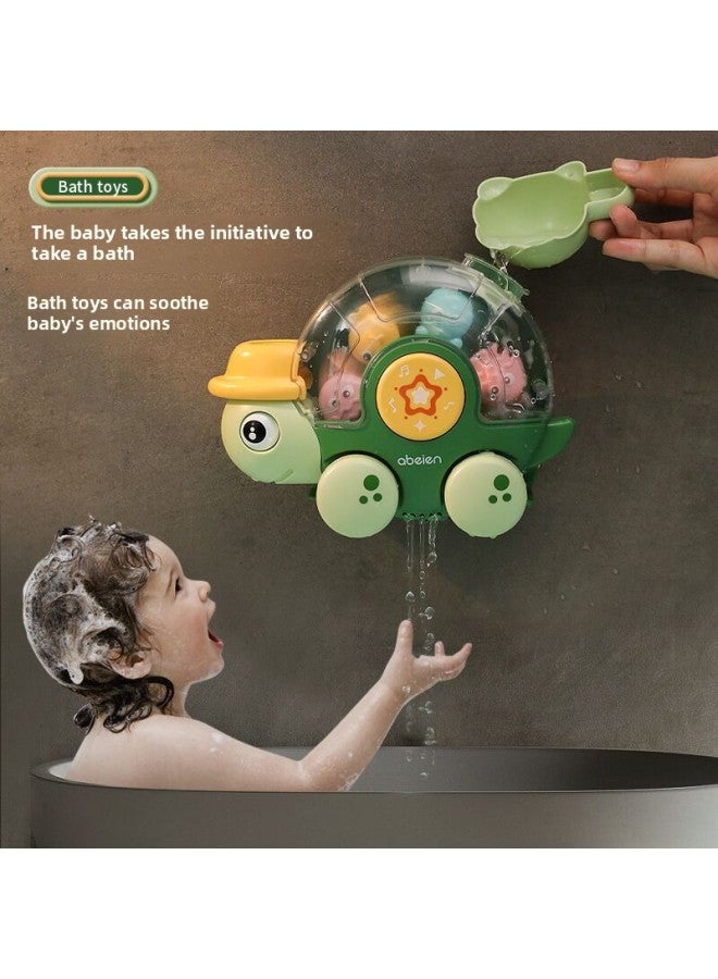 Water Play Toys Fun Turtle Turtle Ambibious Ski Children's Toys-Color:Morandi Monkey Turn Music (Bag) - Image 3