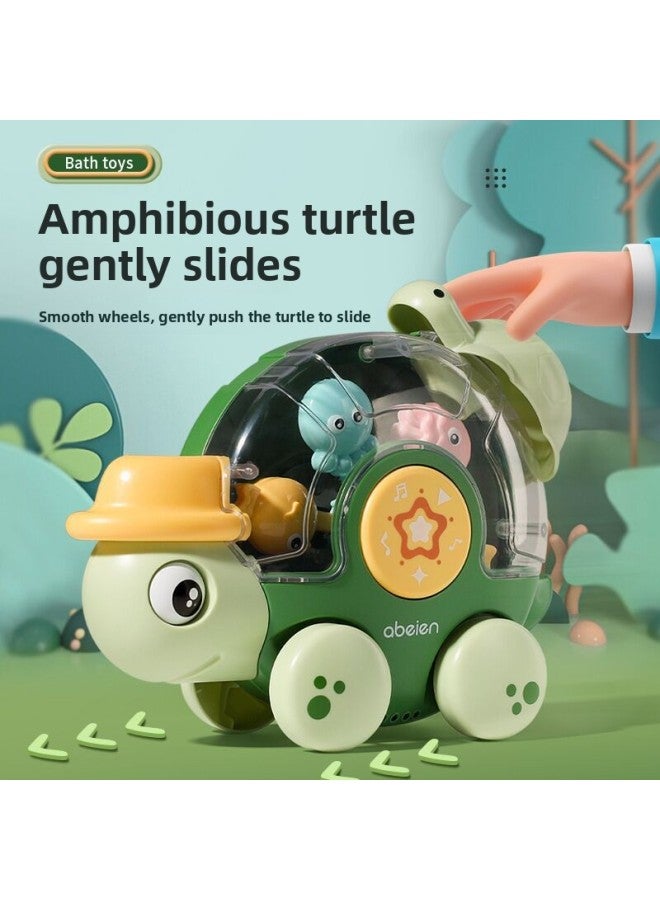 Water Play Toys Fun Turtle Turtle Ambibious Ski Children's Toys-Color:Morandi Monkey Turn Music (Bag) - Image 2
