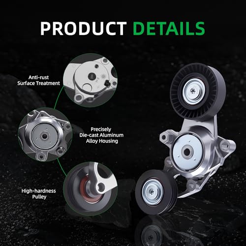 Riyhch Belt Tensioner and Serpentine Belt Kit For Toyota Camry 2.5L L4 2010 2011, Belt Tensioner 16601-0V010, 166010V010 - Image 5