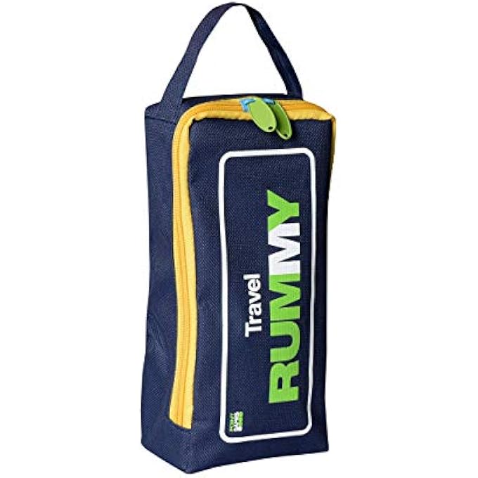 Point Games Mini Travel Rummy Game Set - Includes 106 Standard Tiles (1â€ x 0.75â€), Four 2-Tier Racks (7" x 2.3") & Durable Travel Bag - Image 4