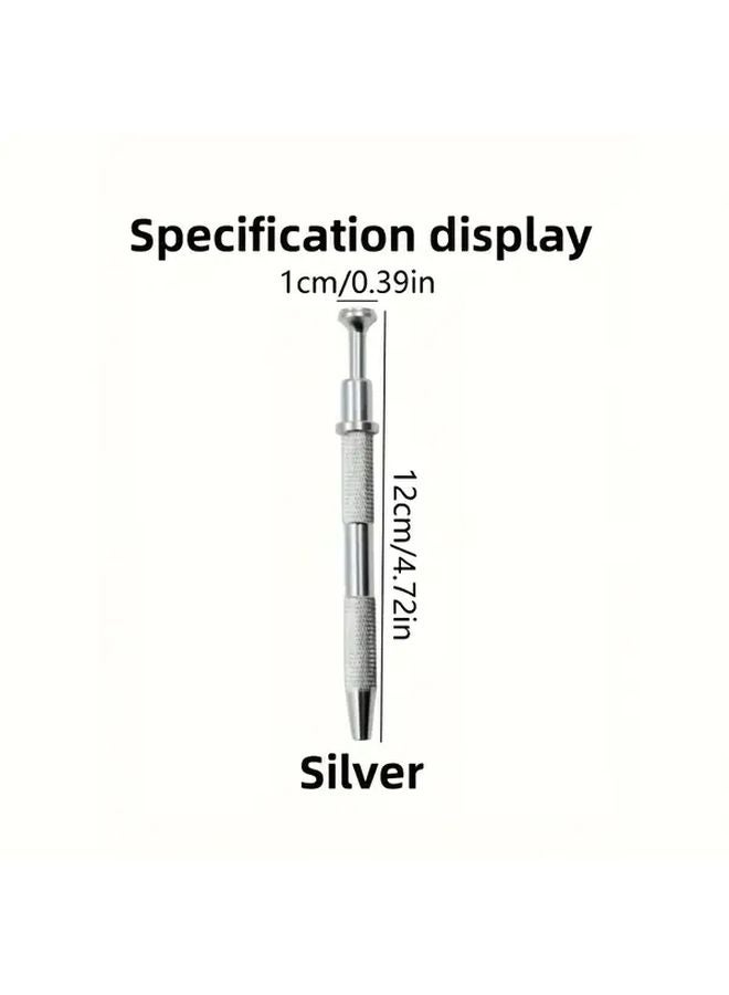 1PCS Silvery Aluminum Jewelry Tweezers Four Claw Grabber Tool For DIY Craft Making - Image 4