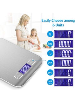 RoyalPolar Food Scale, Multifunction Digital Kitchen Scale High Accuracy Electronic Food Weight with Large LCD Display, Stainless Steel Platform(silver, 10) - pzsku/Z130BD63926C2BC2B8C63Z/45/_/1648029306/ebef84b9-da52-4517-a20c-b252e758d361