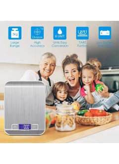 RoyalPolar Food Scale, Multifunction Digital Kitchen Scale High Accuracy Electronic Food Weight with Large LCD Display, Stainless Steel Platform(silver, 10) - pzsku/Z130BD63926C2BC2B8C63Z/45/_/1648029306/f55827c3-f81d-4692-8b95-3a2300f4b61c