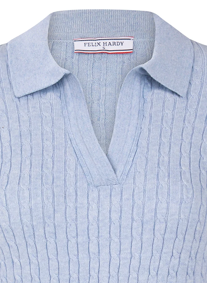 FELIX HARDY Pullover with Polo Collar