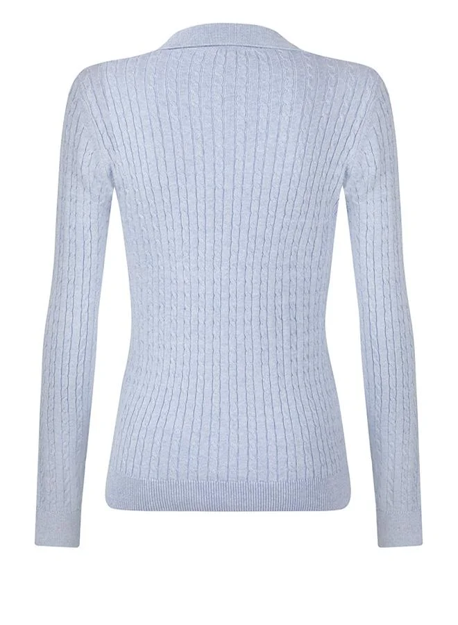 FELIX HARDY Pullover with Polo Collar