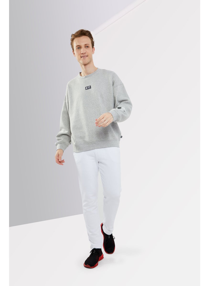 DKNY Sport Men Sportswear Fit Long Sleeves Outdoor Sweatshirt, Grey  - Image 2