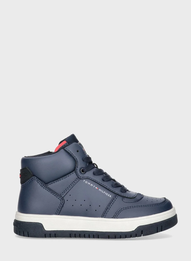 TOMMY HILFIGER Kids High Top Zipper Sneakers
