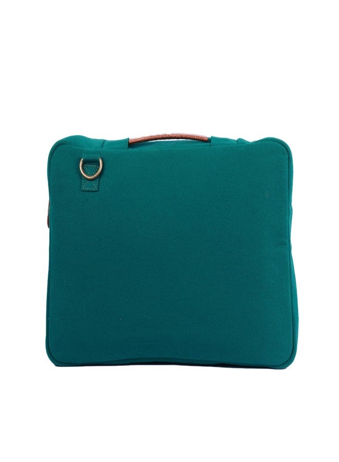 Mona B Cleveland Laptop Sleeve Bag for Men & Women - Stylish, Durable & Eco-Friendly (Teal) - Image 4
