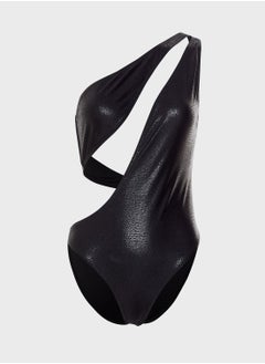 Cut Out One Shoulder Swimsuit