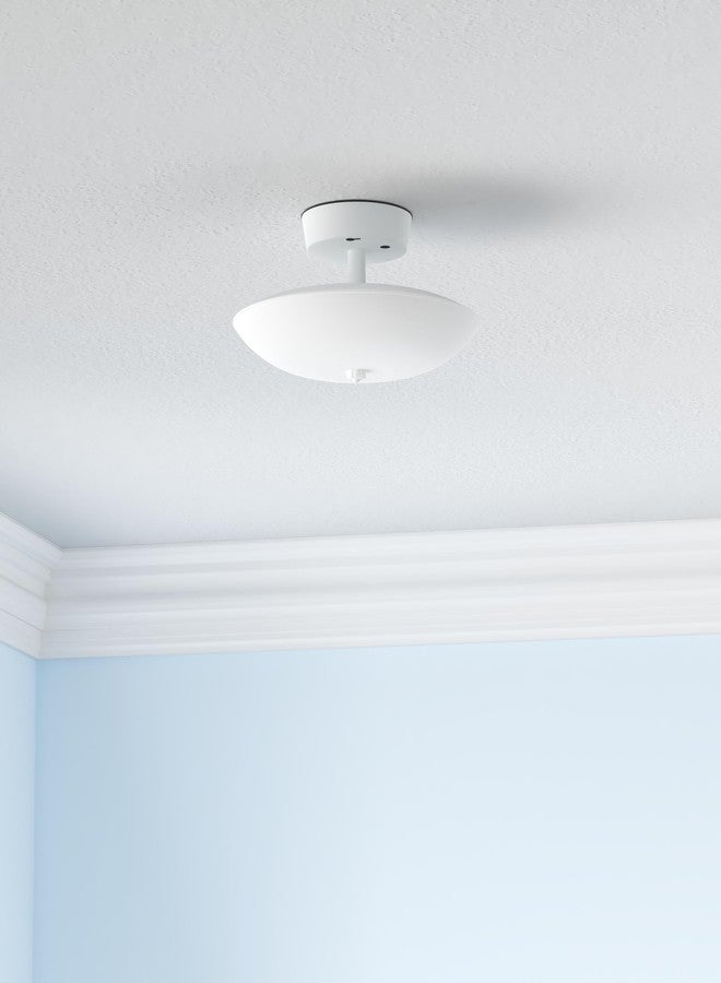 Nuvo SF77/823 Round Close to Ceiling Fixture, White - Image 2