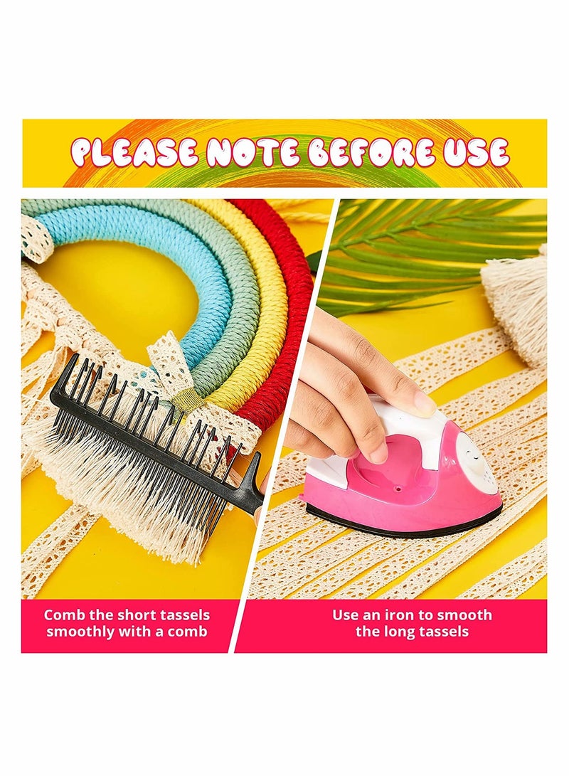 KASTWAVE Bow Organizer, Hair Bows Holder Rainbow Tassels Headband Holder - Image 4