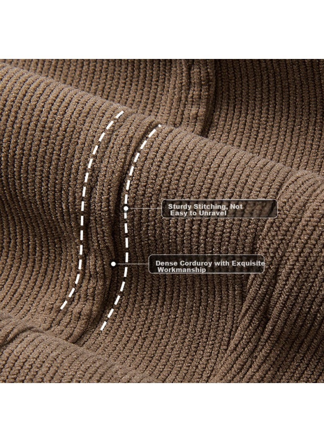 Mark Fairwhale Chenille Curved Blade Pants Men New Warm Thickened Fleece Casual Pants Khaki XL - Image 2
