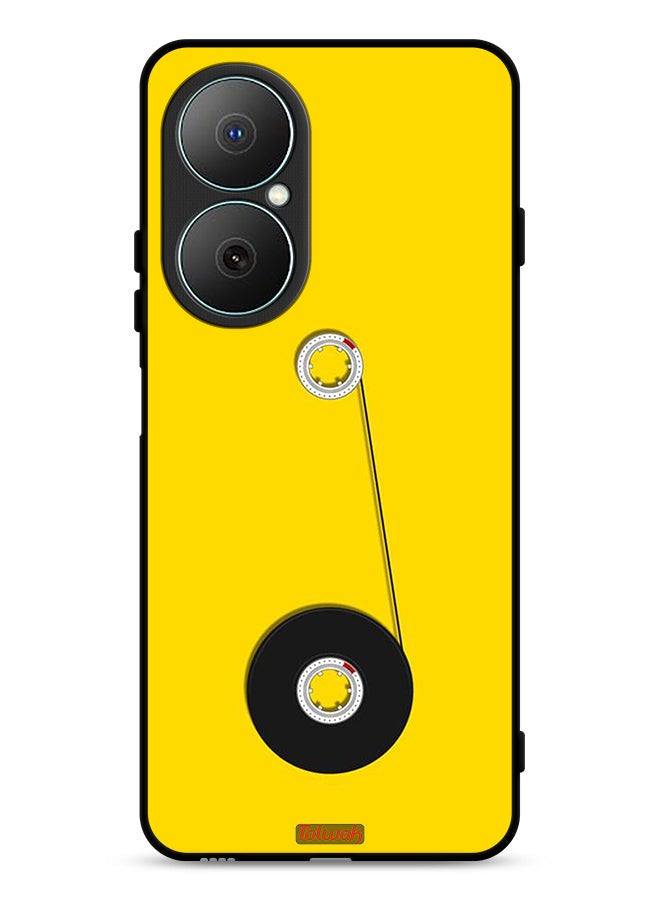 Tolwak Huawei Nova Y73 Protective Case Cover Cassette Wheel Art