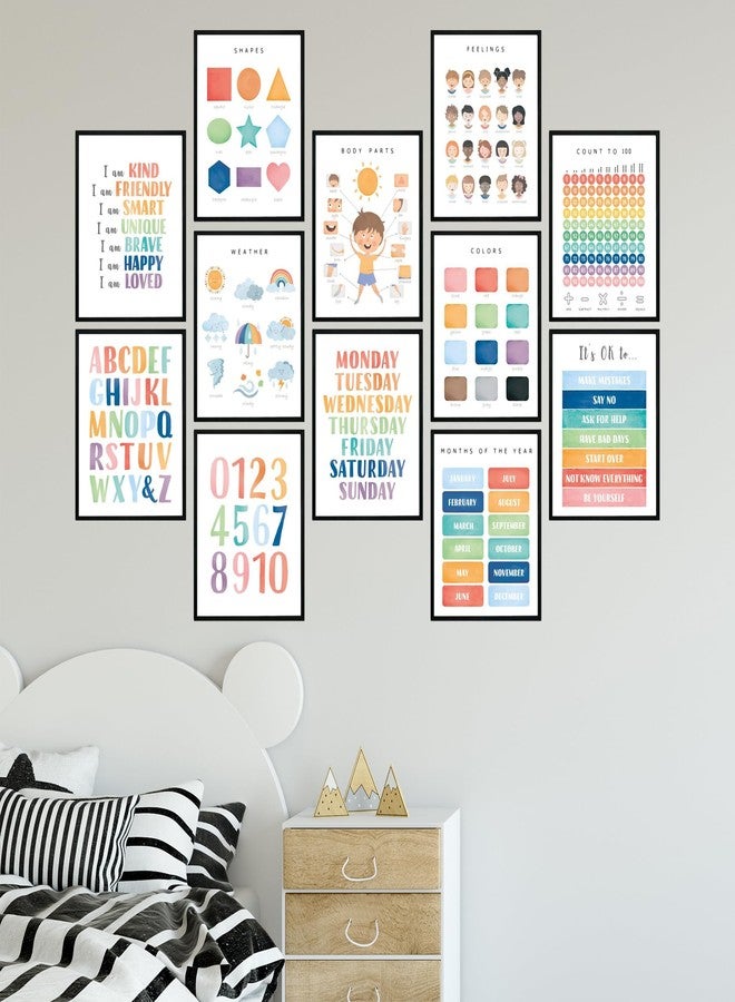 BigWig Prints Educational Posters for Toddlers - Learning Posters for Toddlers 1-3, Montessori Room Essentials, Montessori Wall Decor, Learning Signs for Wall, Preschool - Unframed Set of 12 (8x10) - Image 4