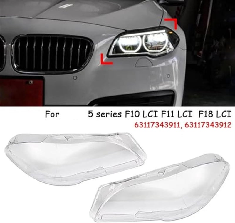 QASULER Headlight Lens Cover for BMW F10 F11 F18 - Image 5