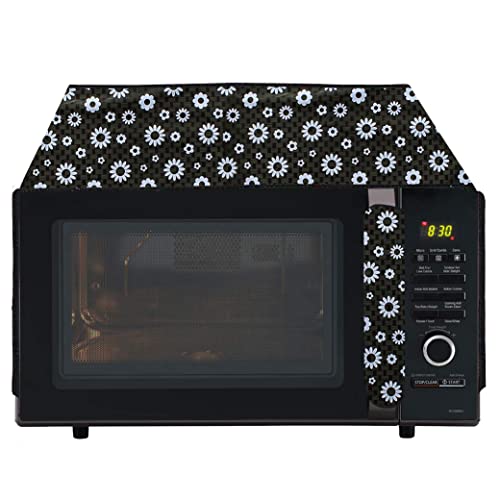 Wings Star Oven Top Cover for IFB 23 Litre Convection (23BC4 Black) - Microwave Top Cover with 4 Utility Pockets and 1 Oven Handle Cover KUM52 - Image 1