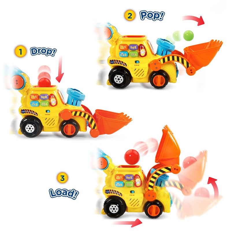 VTech Pop-a-Balls Push & Pop Bulldozer,Yellow - Image 3
