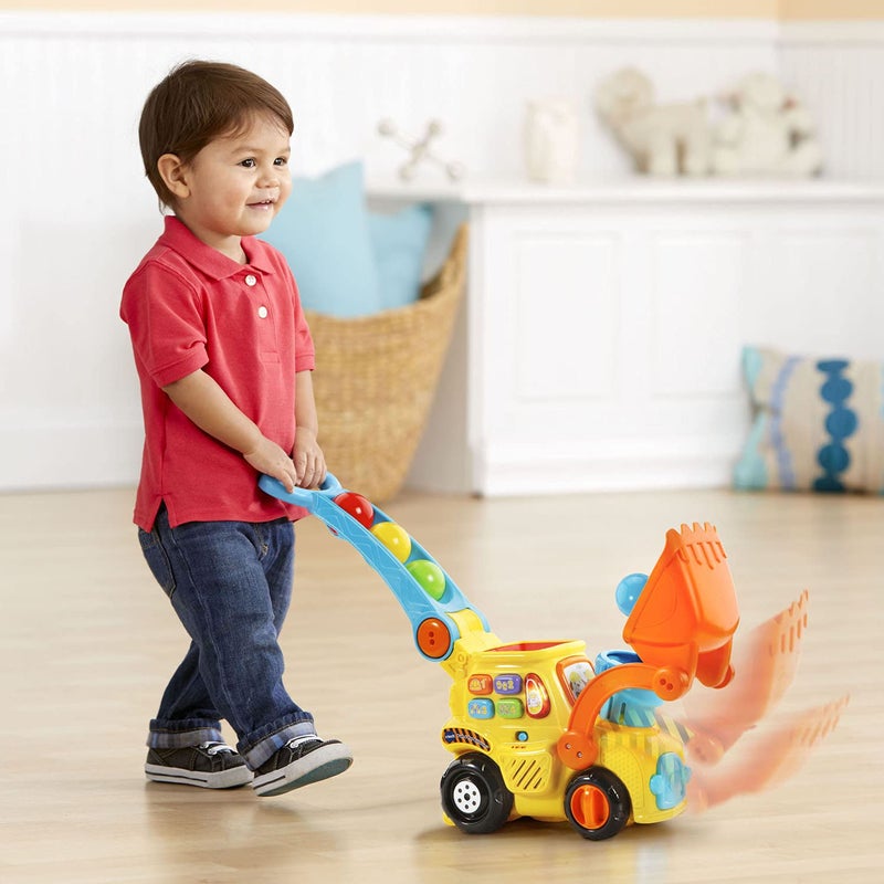 VTech Pop-a-Balls Push & Pop Bulldozer,Yellow - Image 5
