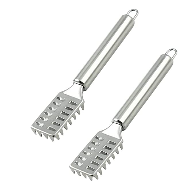 SPHP Fish ScalerFish Scale RemoverFish Scale ScraperFish Cleaning Tool Pack of 1 Pieces Metallic 1 - Image 2