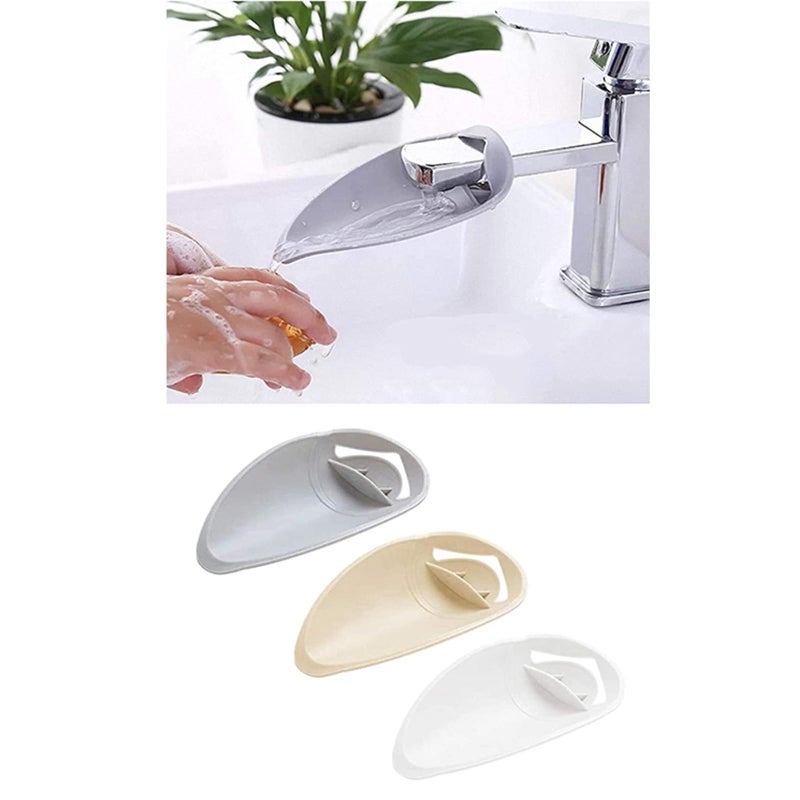 OGIFOAHC 3 Pack Faucet ExtensionChildrens Faucet Cover Faucet Extender for Toddler Kids Hand Washing Baby Kids Hand Wash Helper Bathroom Sink 3957 Inches Multi - Image 3